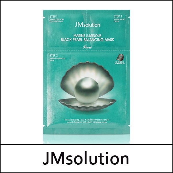 Mặt Nạ Chăm Sóc Da Sáng Mịn Chiết Xuất Từ Ngọc Trai Đen Hàn Quốc JM Solution Marine Luminous Black Pearl Balancing Mask